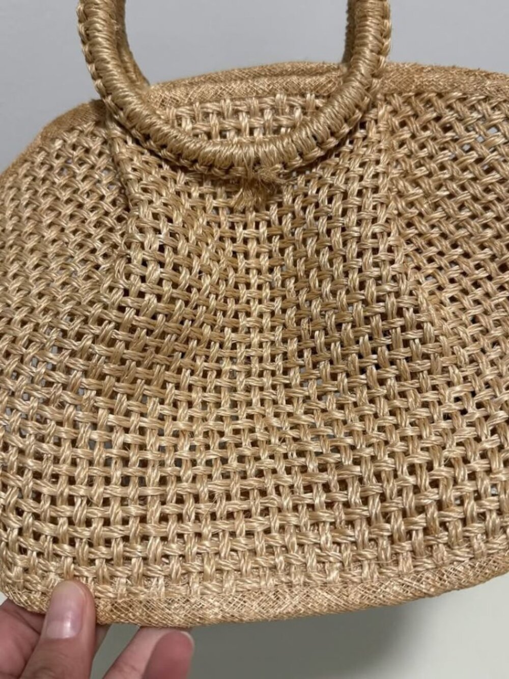Vintage Hand Woven Flower Handbag Purse - Picture 3 of 10